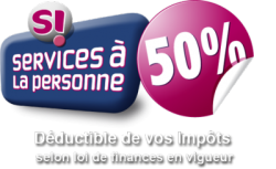 Service a la personne : 50% déductible des impôts